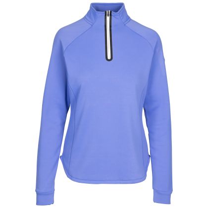 Trespass DLX Women's Long Sleeve Top Mhairi in Baja Blue, Front view on mannequin