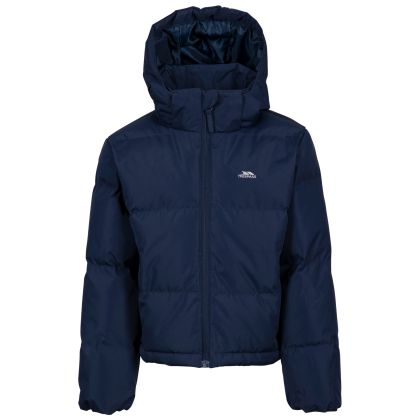 Girls Casual Jacket Missie in Navy, Front view on mannequin
