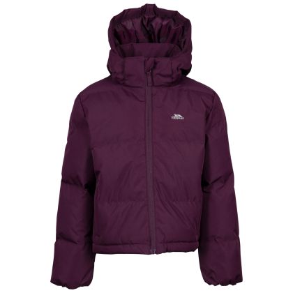 Girls  Casual Jacket Missie in Purple, Front view on mannequin