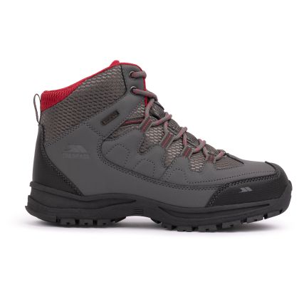 Trespass Womens Waterproof Walking Boots Mitzi in Grey, Front view of footwear