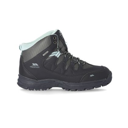 Mitzi Women's Waterproof Walking Boots in Grey, Outside view of footwear