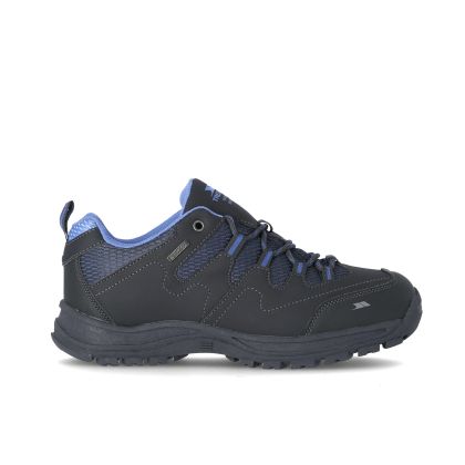Mitzi Women's Waterproof Walking Shoes in Grey, Outside view of footwear