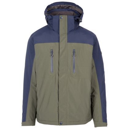 Men's Waterproof Jacket TP75 Murchan in NAVY, Front view on mannequin