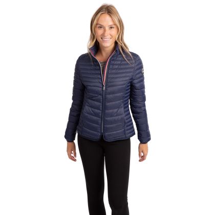 Trespass Women's Down Jacket Nicolina in NAVY, Front view on mannequin