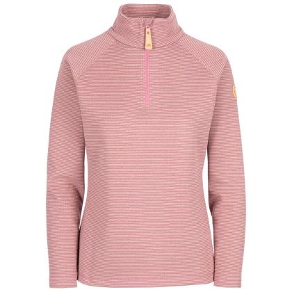 Trespass Womens Casual Top Olga in Rose blush marl, Front view on mannequin