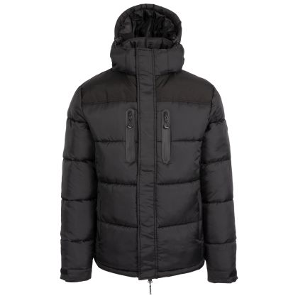 Men s Casual Jacket Parkstone in BLACK, Front view on mannequin