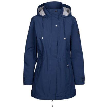 Womens Waterproof Jacket Tp75 Pavlina in NAVY, Front view on mannequin