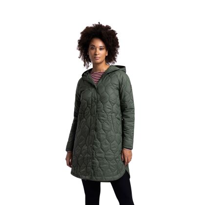 Trespass Women's Casual Jacket Phase in MOSS, Front view on mannequin