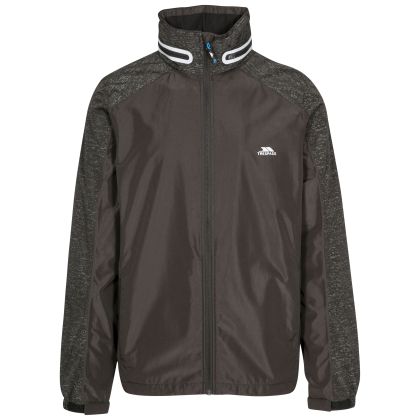 Prominent Men's Waterproof Active Jacket in Black, Front view on mannequin
