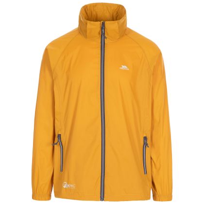 Trespass Adults Waterproof Packaway Jacket in Maize Qikpac X, Front view on mannequin