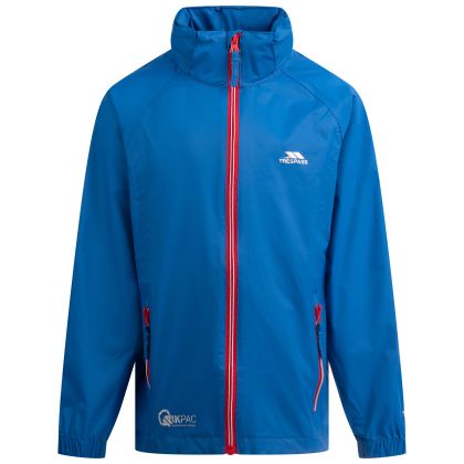 Trespass Kids Waterproof Packaway Jacket Qikpac X in Blue