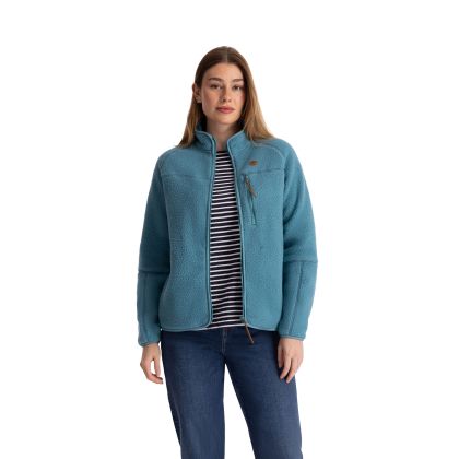 Trespass Women's Fleece Jacket AT200 Quake in Storm blue, Front view on mannequin
