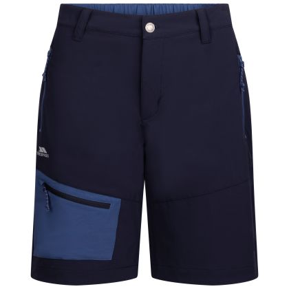 Womens Walking Shorts Quest in Navy, Front view on mannequin
