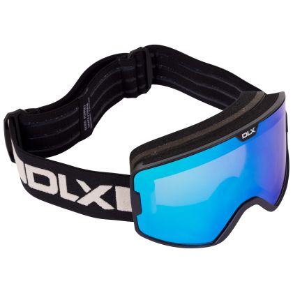 Unisex Adult Dlx Ski Goggle Small Fit Quilo in BLUE, Front view