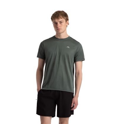 Mens Active Top Rawsmith in Green Willow, Front view on mannequin