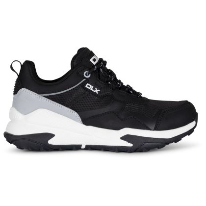 Women's DLX Trainer Rayna in BLACK, Outside view of footwear
