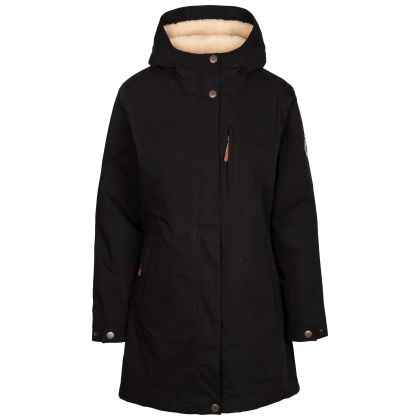 Womens Fleece Lined Waterproof Jacket  Risha in Black