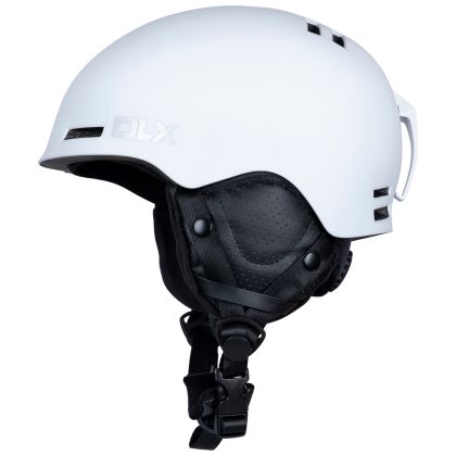 Ski Helmet Russo in White, Angled view of helmet