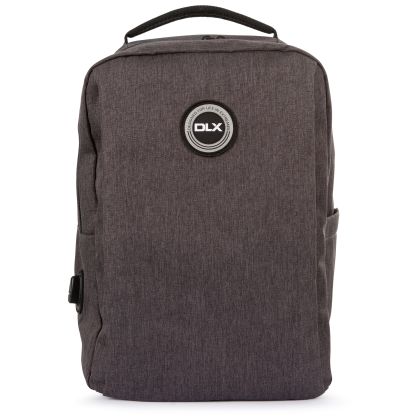 Trespass DLX Travel Rucksack Sarclet in DARK GREY MARL, Angle view