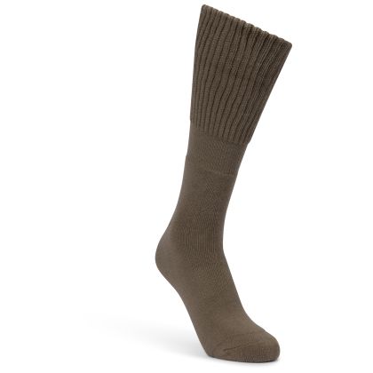 Unisex Anti Blister Boot Socks Scobell in Light Khaki / Charcoal