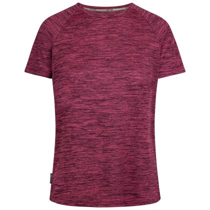 Womens Duoskin Active Top Selinne in CASSIS MARL, Front view on mannequin