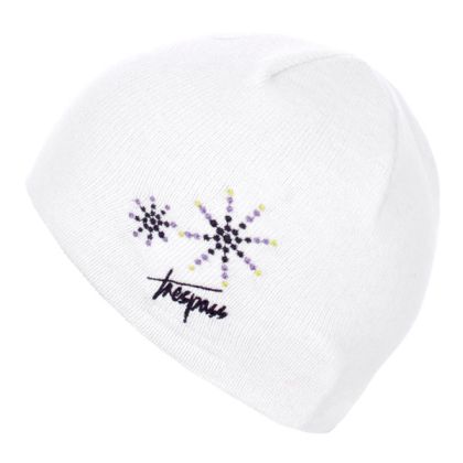 Trespass Kids Beanie Hat in White Sparkle