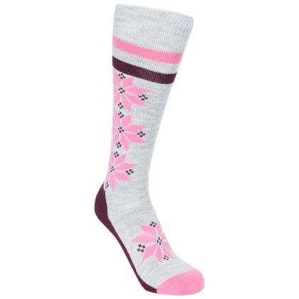 Snowfall Women's Ski Socks, Angled view of footwear