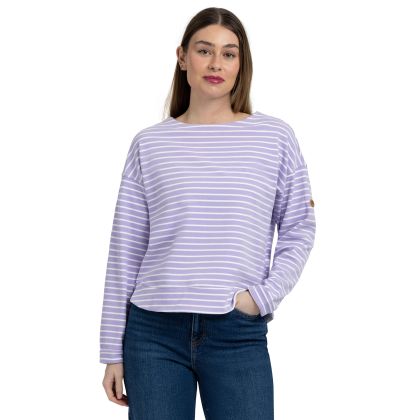 Womens Casual Top Soothing In Gelsomino, Front view on mannequin