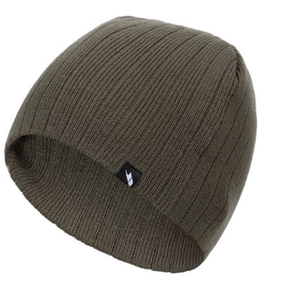 Trespass Mens Beanie Hat Stagger in Ivy, Hat at angled view