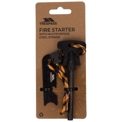 Trespass Multipurpose Fire Starter Stryker in Black, Front view