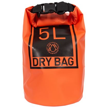 Trespass Drybag 5L Sunrise in Warm Orange, Front view