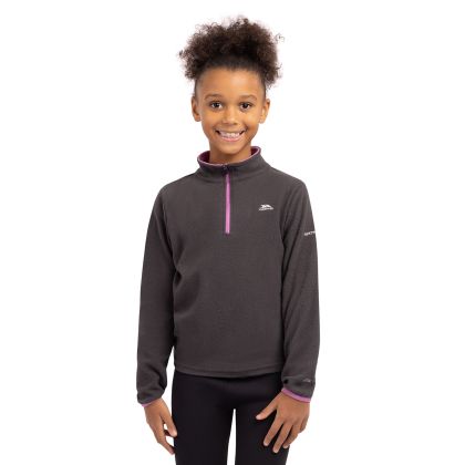 Trespass Girls Microfleece in Dark Grey Sybil