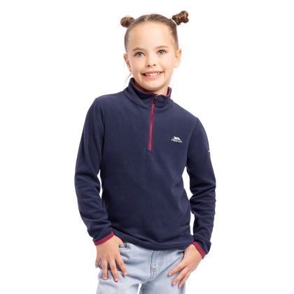 Trespass Kids Half Zip Fleece in Navy Sybil