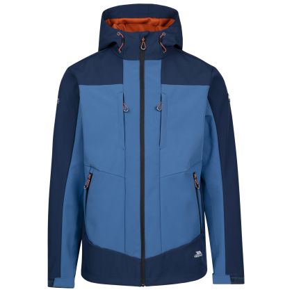 Mens Tp75 Softshell Jacket Tamston in NAVY, Front view on mannequin