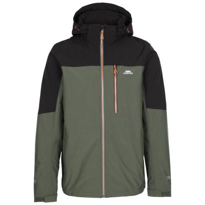 Trespass Mens Jacket TP75 Tappin - IVY, Front view on mannequin