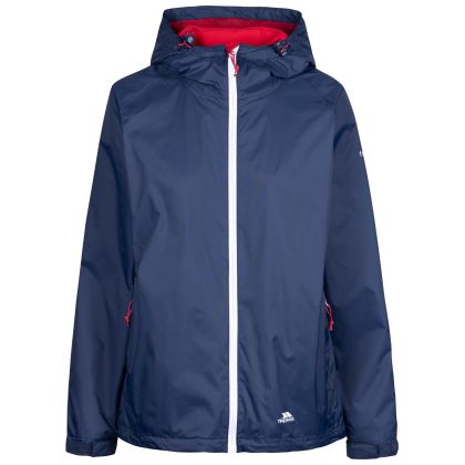 Womens Waterproof Jacket Tp75 Tayah Ii in NAVY, Front view on mannequin