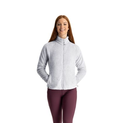 Telltale Women's Soft Furry Fleece Jacket - SIG, Front view on mannequin