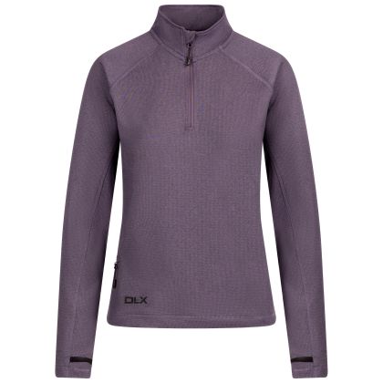Womens Antibacterial Top Theresa in Wisteria Marl, Front view on mannequin