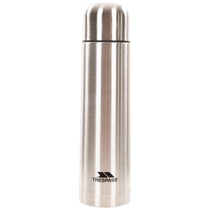 Trespass Stainless Steel Flask 1L in Light Grey