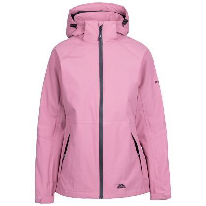 Womens Waterproof Jacket Tp75 Tilbury in LIGHT MULBERRY, Front view on mannequin