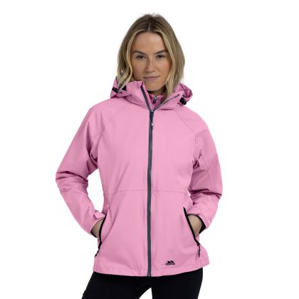 Womens Waterproof Jacket Tp75 Tilbury in LIGHT MULBERRY, Front view on mannequin