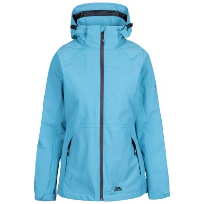Womens Waterproof Jacket Tp75 Tilbury in STORM BLUE, Front view on mannequin