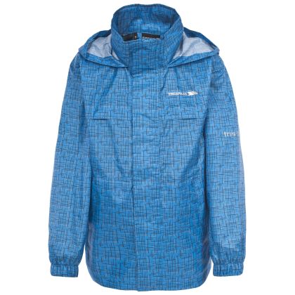 Trespass Kids Waterproof Packaway Jacket Totam in Blue