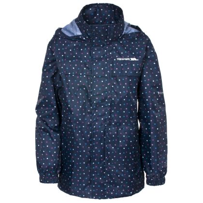 Trespass Kids Waterproof Packaway Jacket Totam in Navy