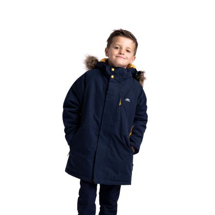 Men's Waterproof Jacket TP50 Ultimately in NAVY, Front view on mannequin