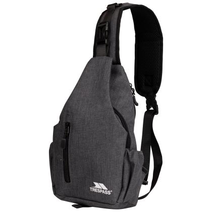 Sling Bag Versa In Grey Melange, Front view