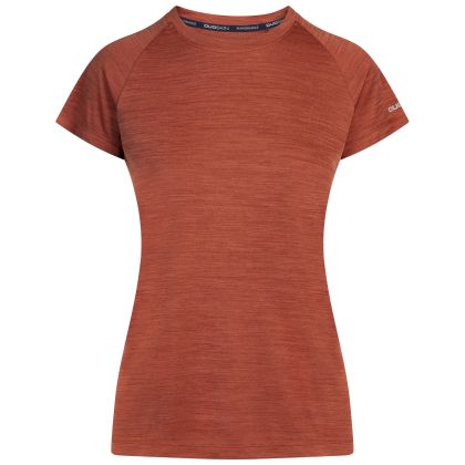 Women s Active Top- Vickland in Burnt Sienna Marl, Front view on mannequin