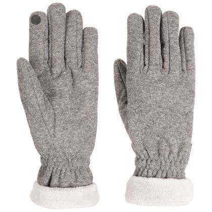 Women s Knitted Gloves  Viola in CARBON MARL