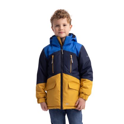 Trespass Kids Waterproof Jacket Westere in Honeybee Navy