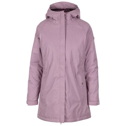 Trespass Women's Waterproof Jacket TP75 Wintertime in Rose tone marl, Front view on mannequin
